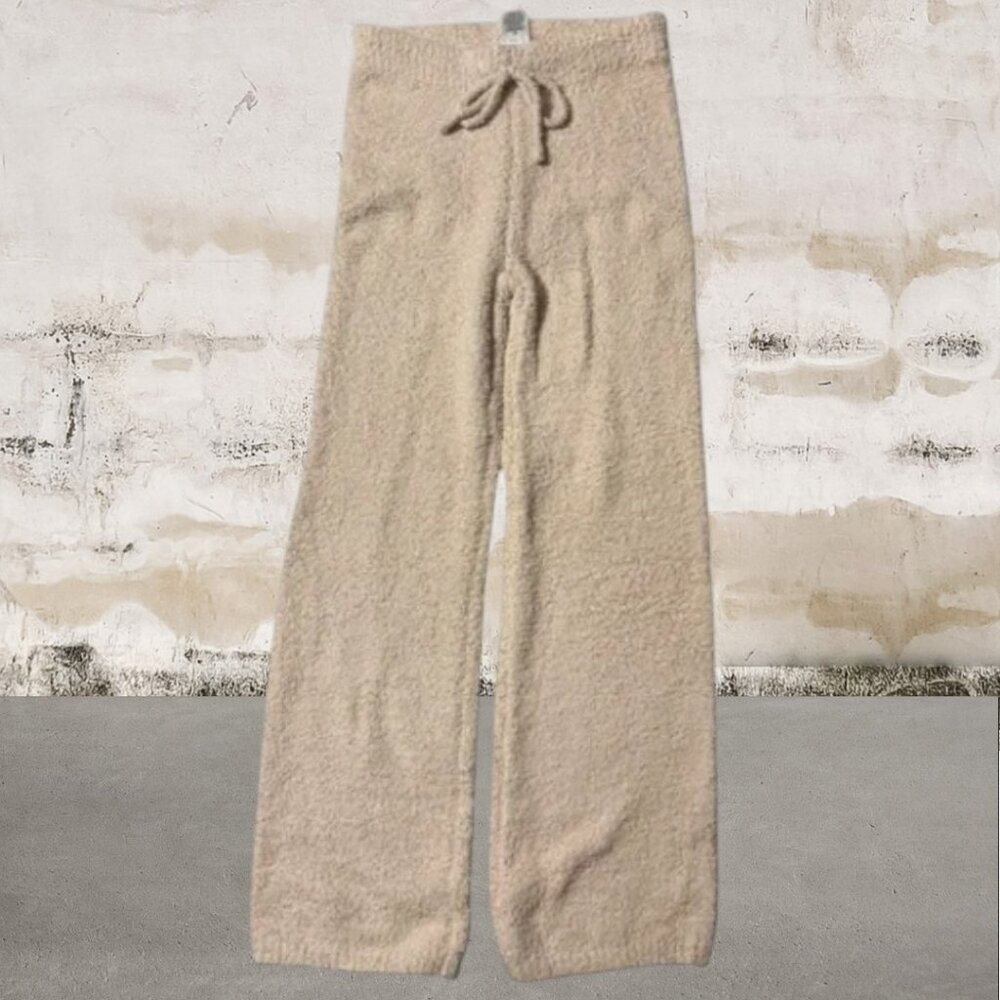 Hippie Rose Women's Cozy Beige Wide Leg Lounge Pants Size Small
